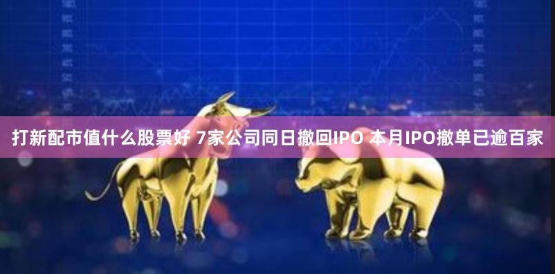 打新配市值什么股票好 7家公司同日撤回IPO 本月IPO撤单已逾百家