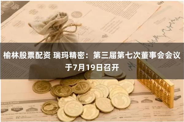 榆林股票配资 瑞玛精密：第三届第七次董事会会议于7月19日召开